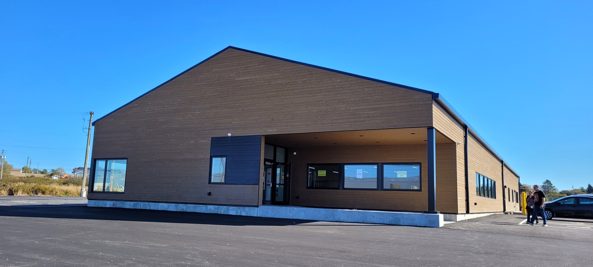 A picture of the exterior front of the Clare Veterans Centre.