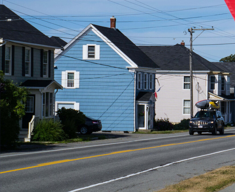 Houses on a street